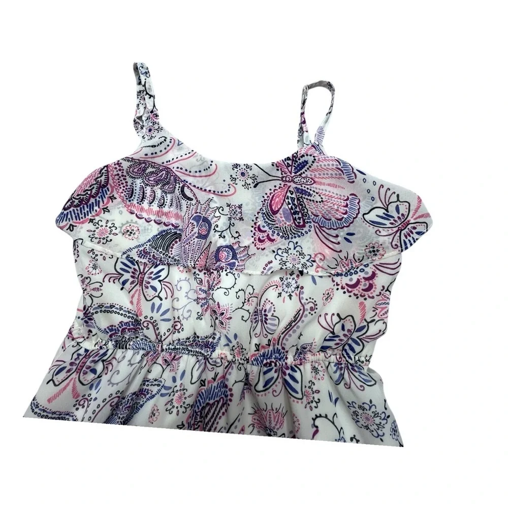 1989 Place Kids Casual Dress - Pink and Purple Paisley